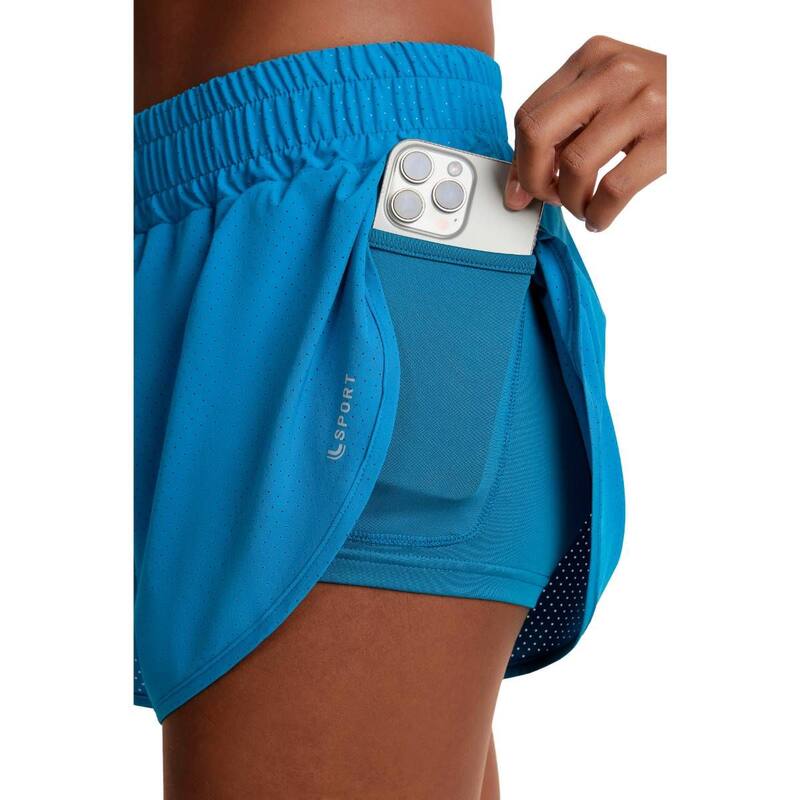 Short Lupo Feminino Duplo AF Running - Ideal para Esportes